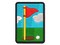 Golf Hole Flag Multi-Color Embroidered Iron-On or Hook & Loop Patch Applique